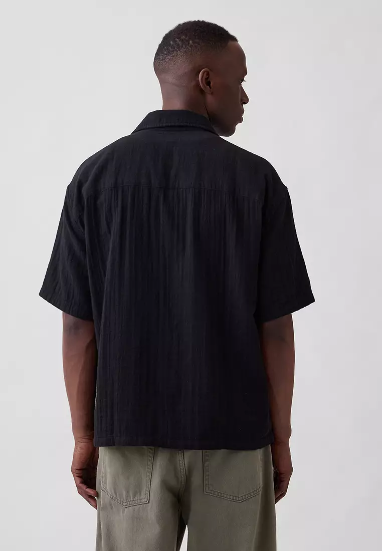 Boxy Gauze Vacation Shirt