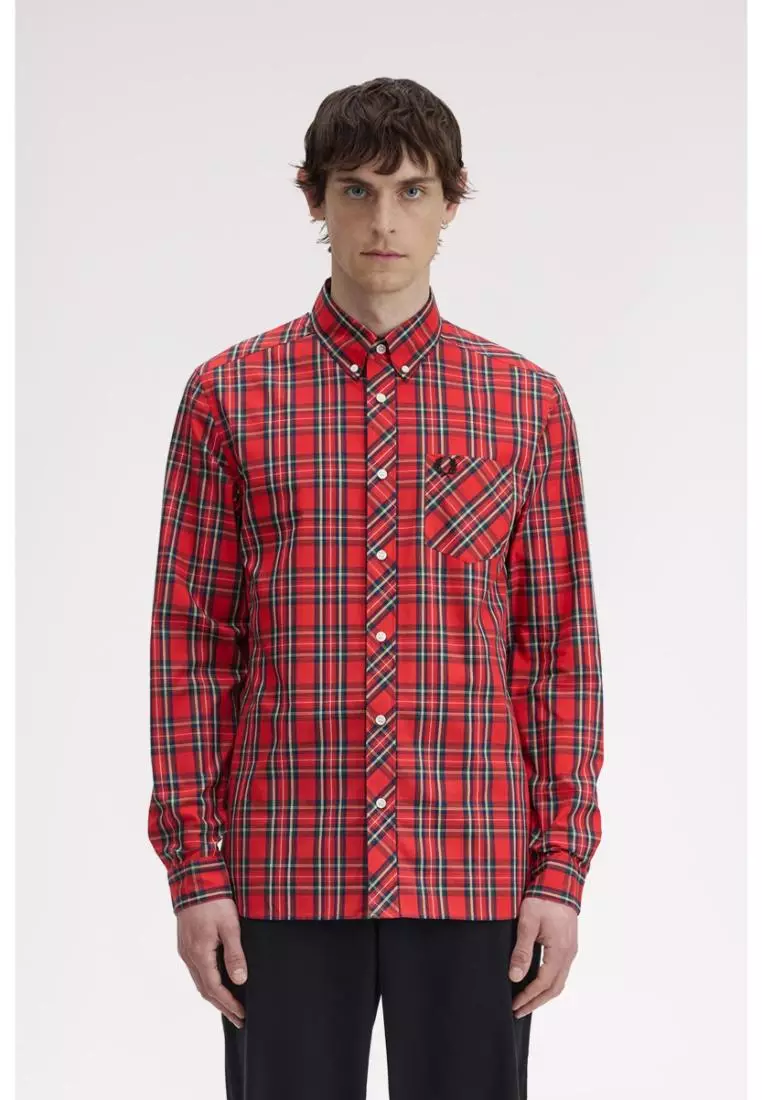 Buy Fred Perry Fred Perry M1738 Stewart Tartan Shirt (Stewart