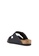 Birkenstock 黑色 Arizona Smooth Leather Sandals BI090SH93JPMMY_3
