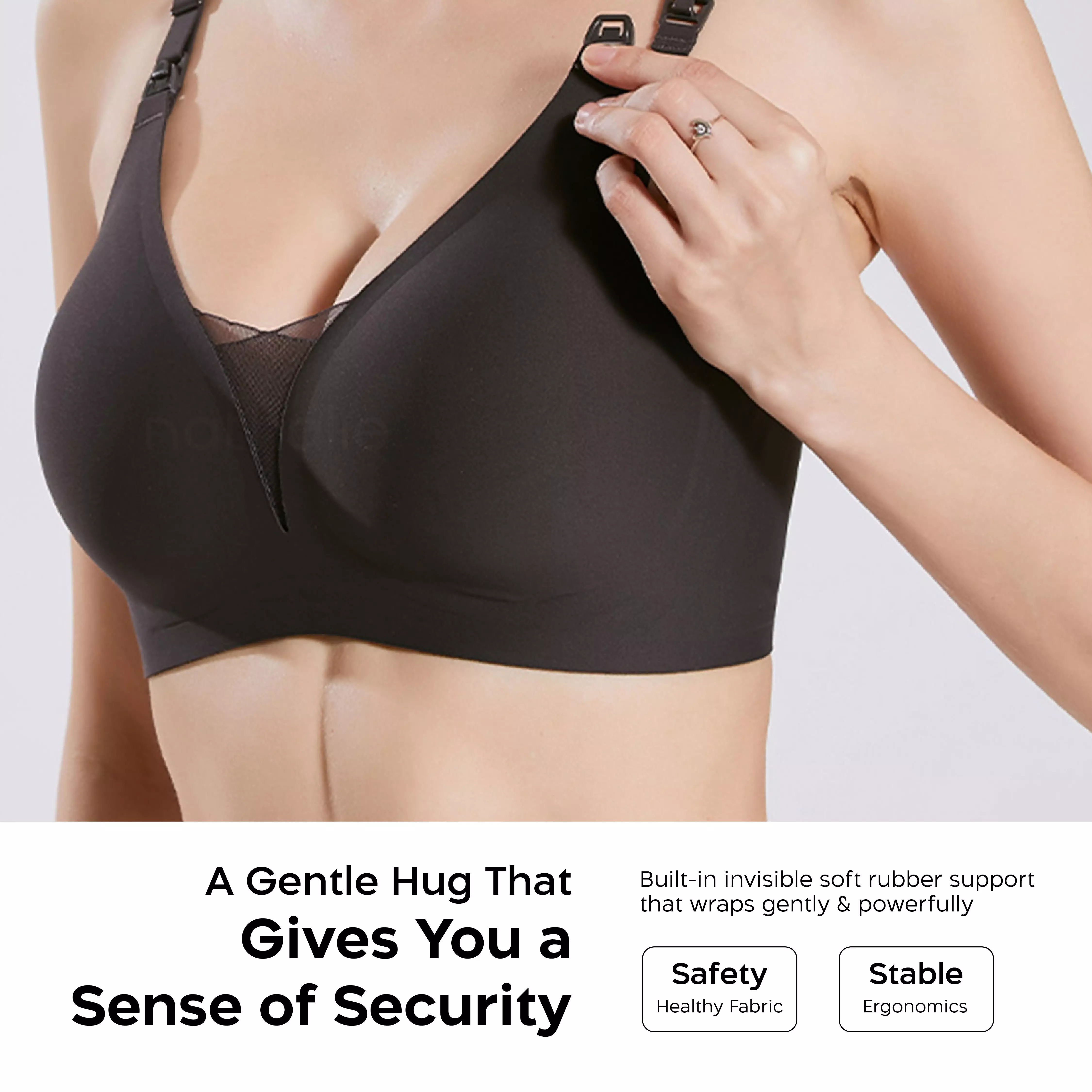 Nathalie Maternity Lace Bra 1 pcs NTBM 3458 - Onyx