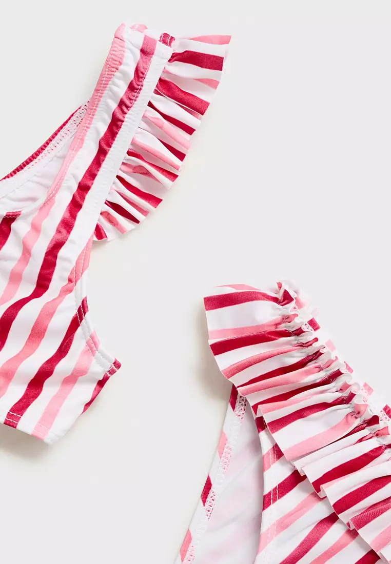 Ruffle Striped Bikini
