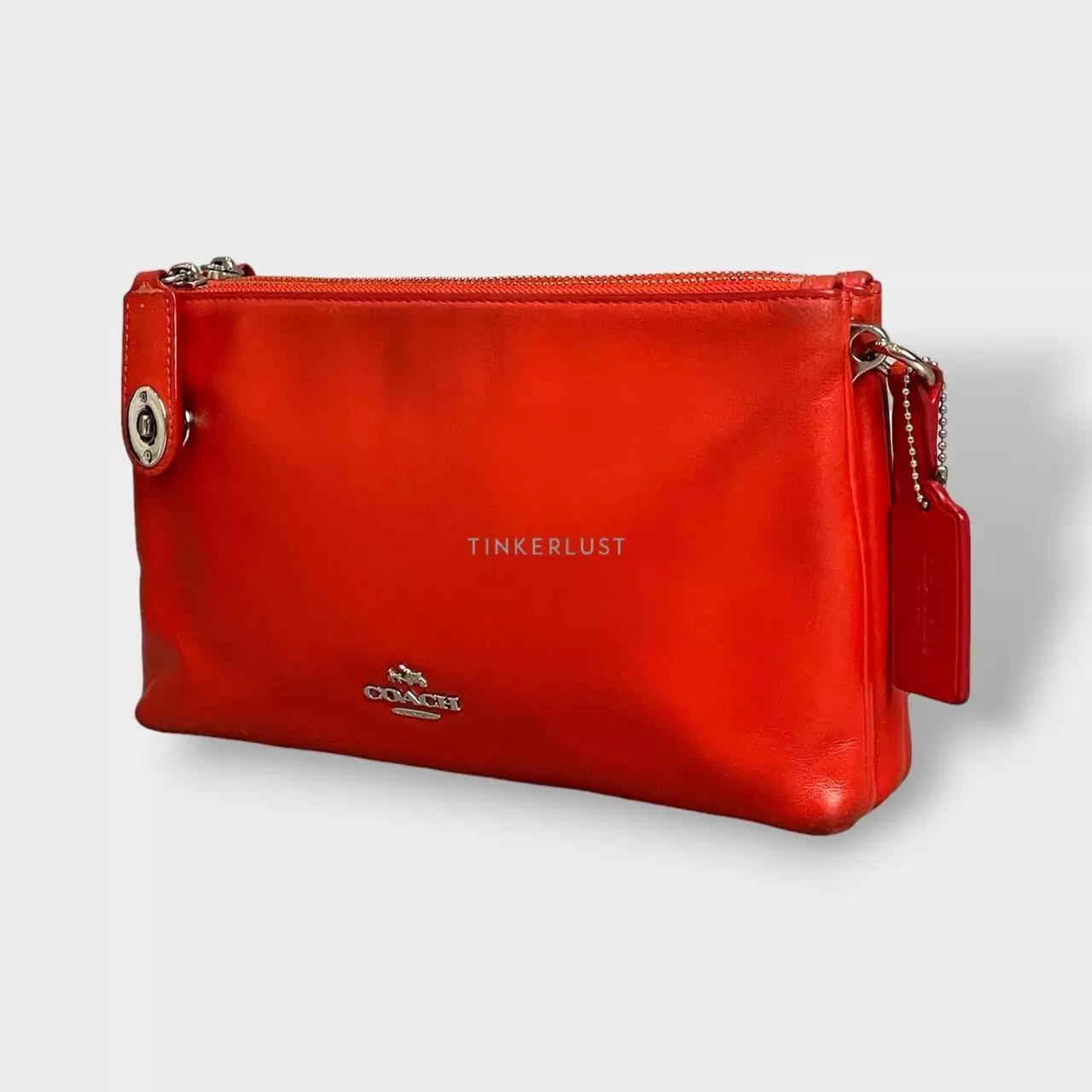 Coach red sling bag hot sale