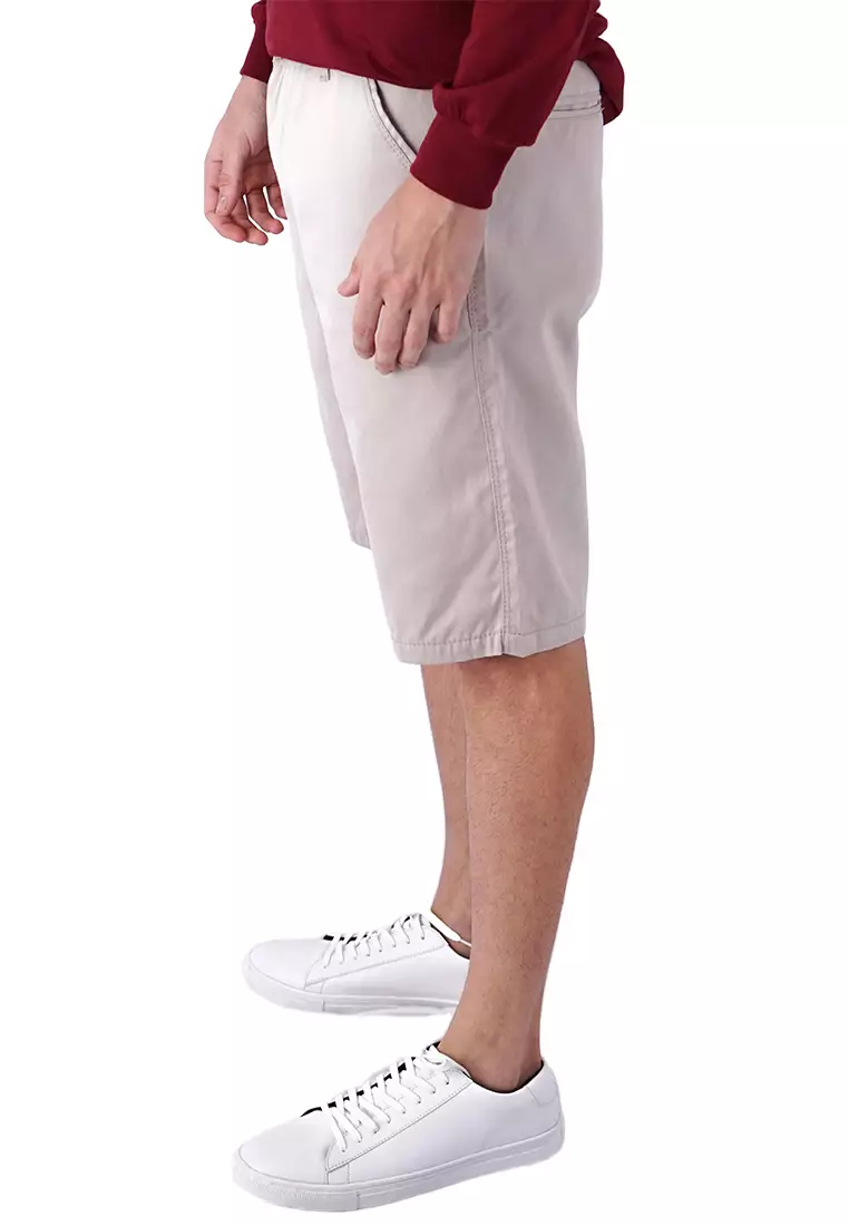 Celana Pendek Pria Chino Polos Short Pants Slim Fit Krim