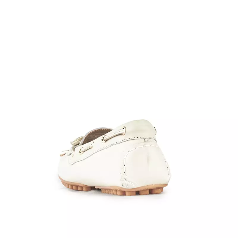 Sepatu Casual Wanita Loafer Moccasin Gino Mariani Estelle 1 Bone White