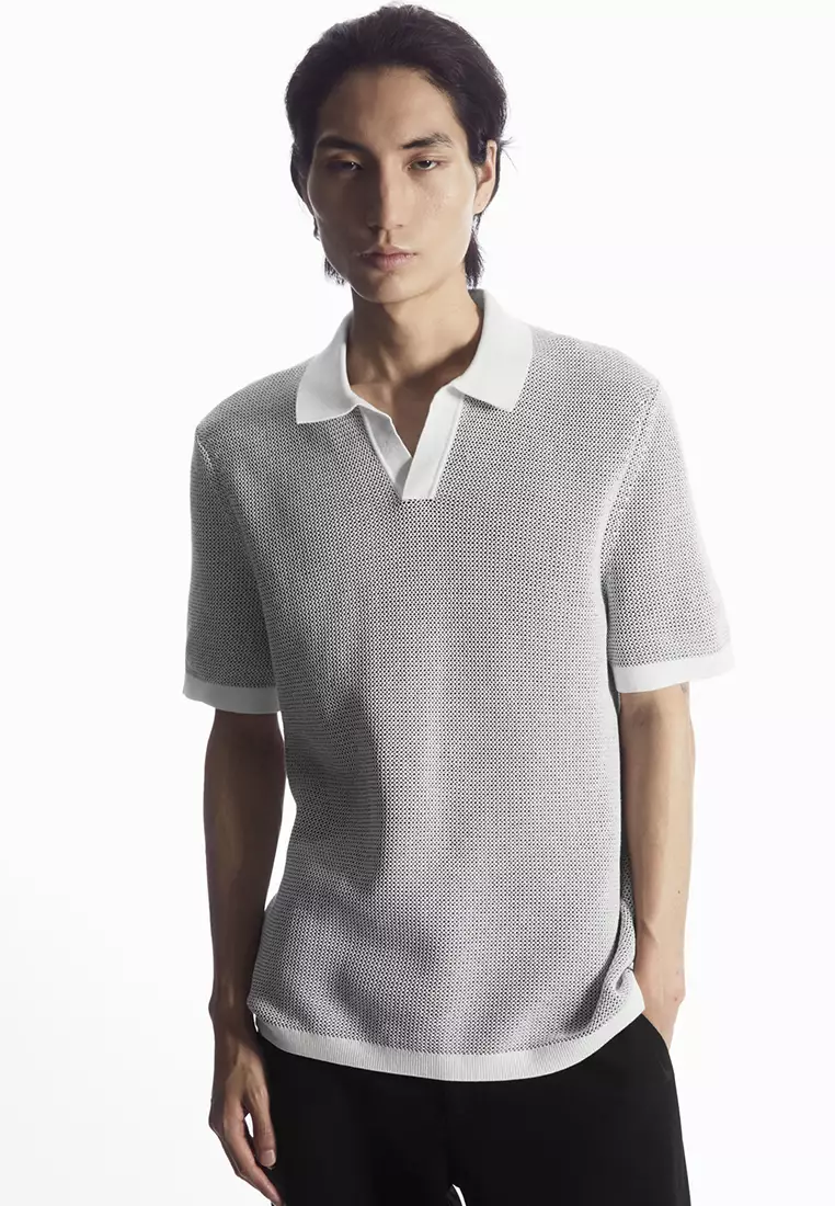 Cos cotton deals knit polo