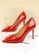 Twenty Eight Shoes 紅色 方形裝飾扣高跟鞋 VL17851 0B602SH560C65DGS_7
