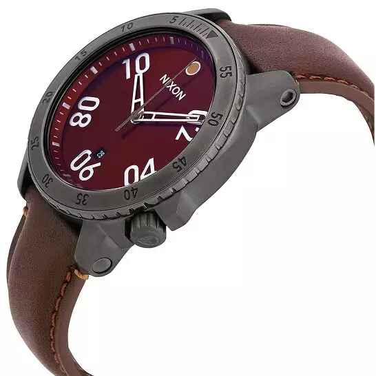 RANGER LEATHER GUNMETAL / DEEP BURGUNDY