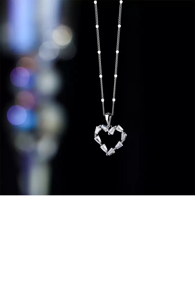 Buy Glamorousky 925 Sterling Silver Fashion and Simple Hollow Heart ...