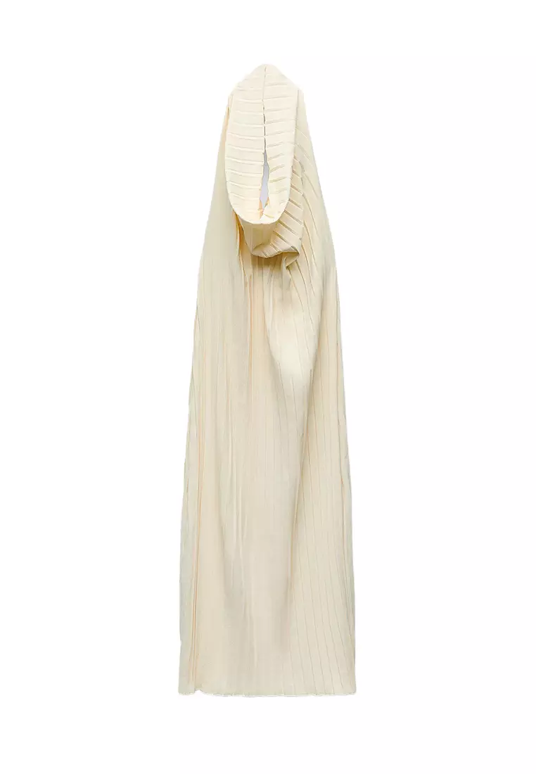 ZARA Pleated Halter Neck Dress 2025 Buy ZARA Online ZALORA