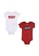 Levi's white Levi's Unisex Newborn's Batwing Logo 2 Pieces Bodysuit (0 -6 Months) - White 9EB94KAE3C186FGS_1