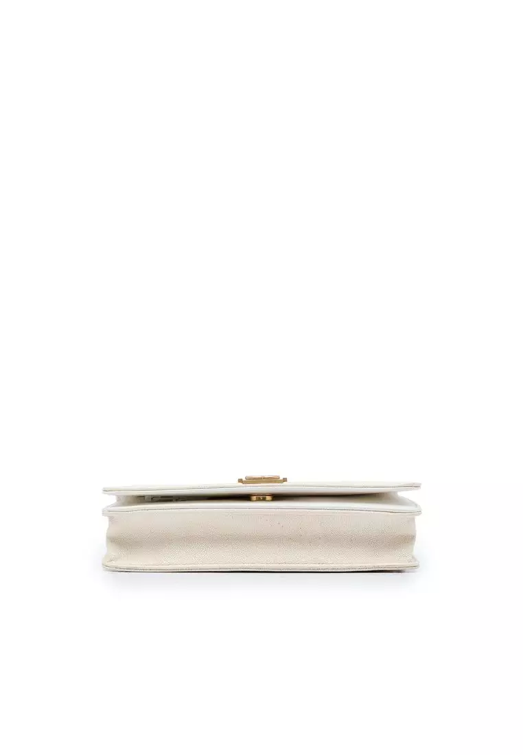 Pre-Loved Chanel Quilted Caviar Boy Wallet On Chain