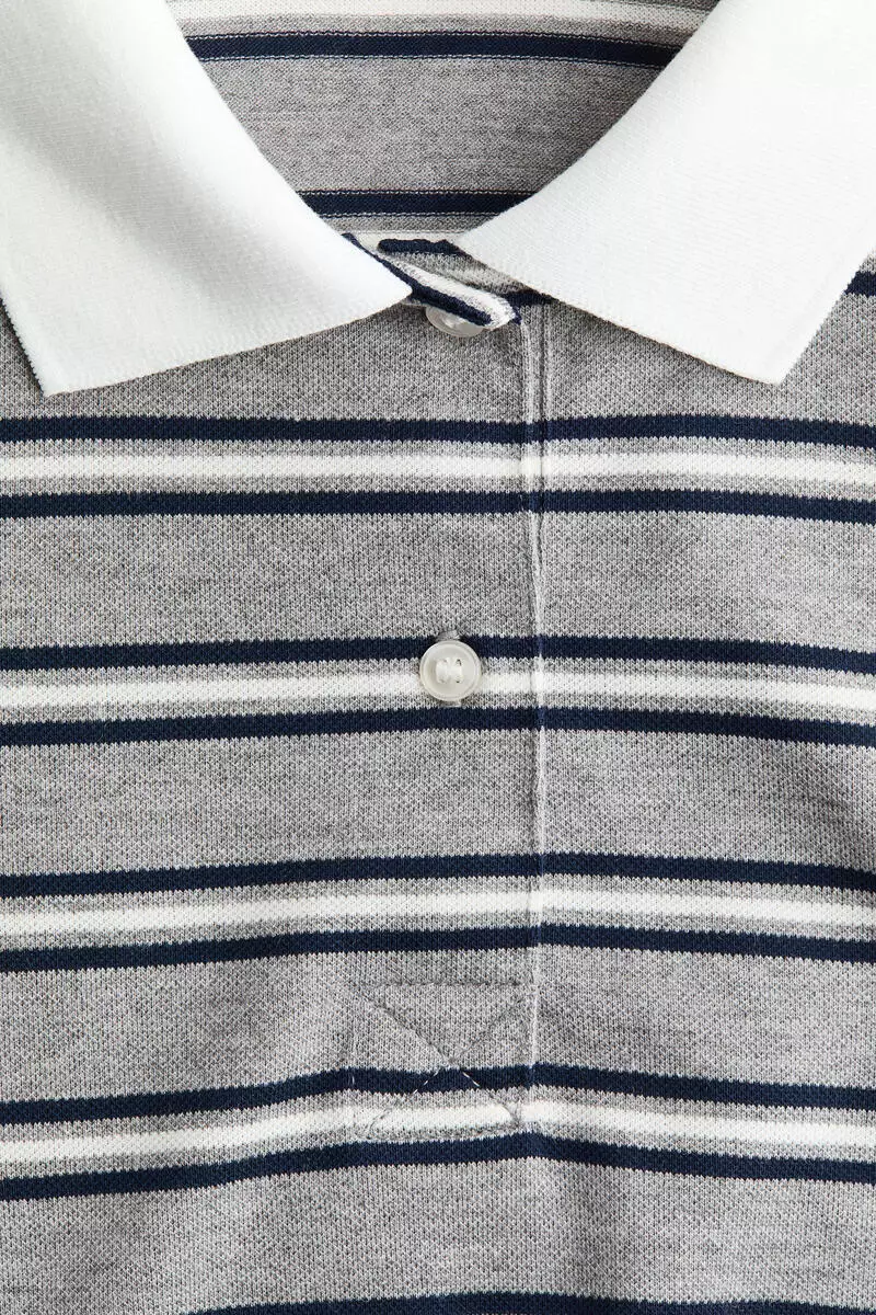 Drawstring-detail polo shirt