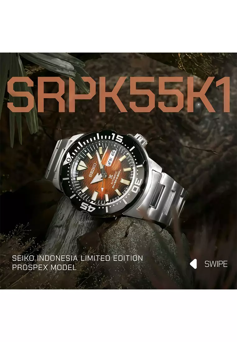 Seiko Prospex Monster SRPK55K1 Indonesian Limited Edition 500pcs Inspired by Komodo Dragon