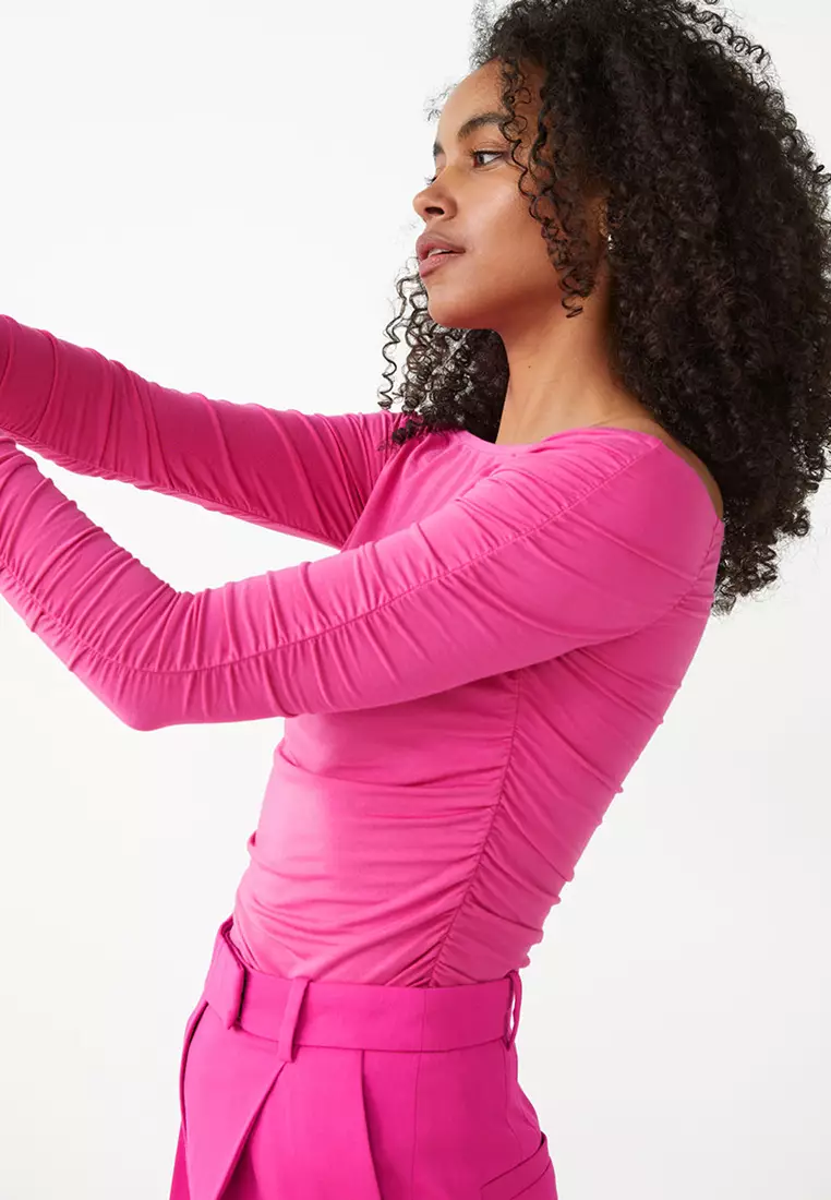 Off Shoulder Ruched Top