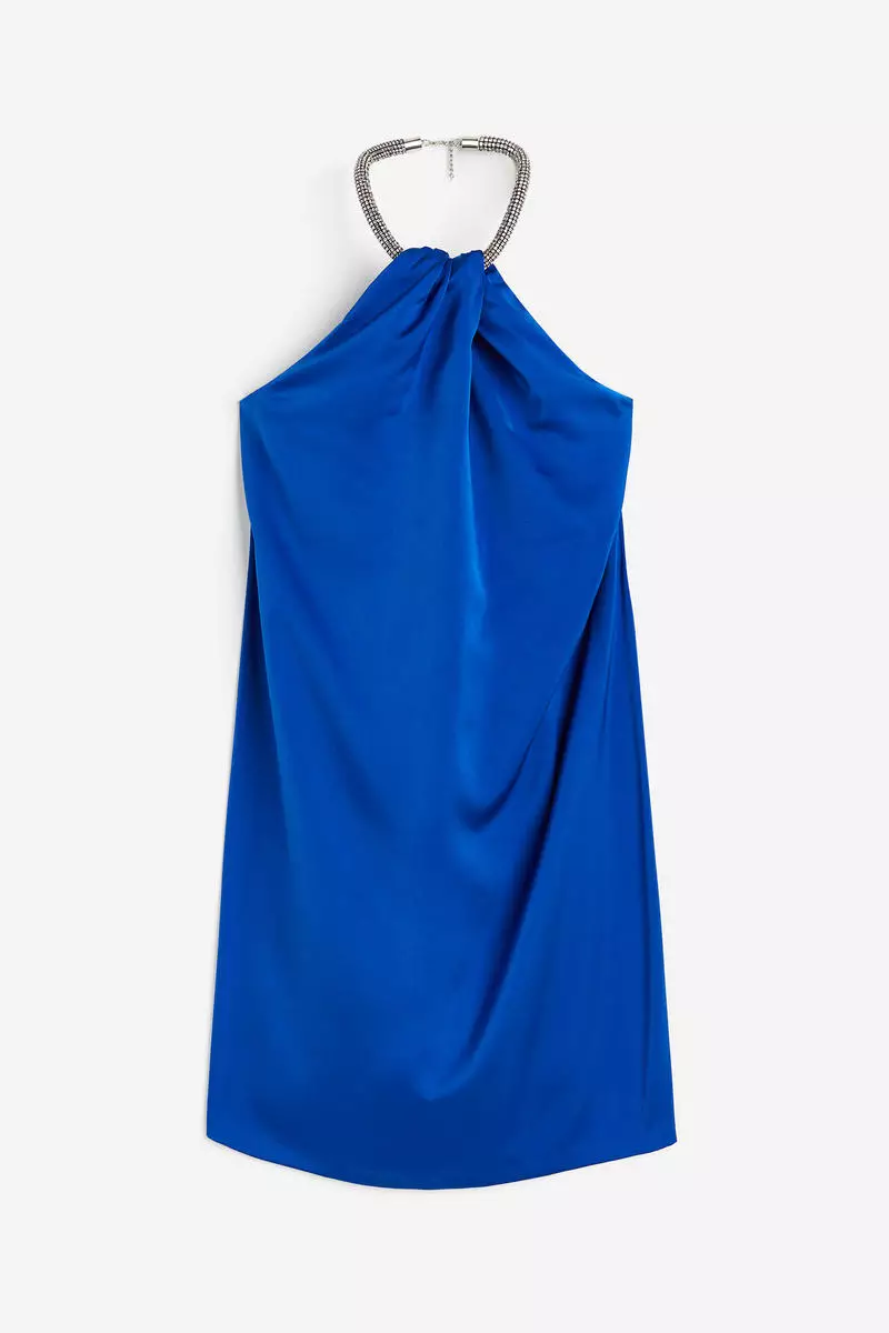 Buy H&M Chain-detail halterneck dress 2026 Online | ZALORA