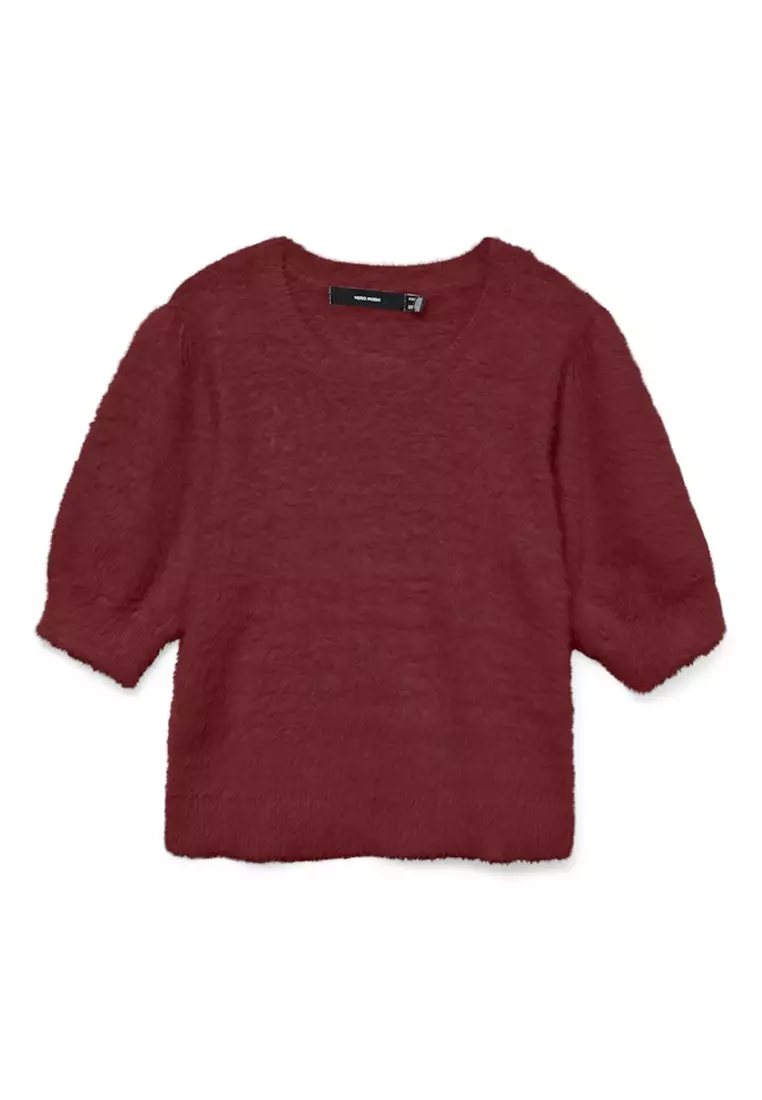 Half Sleeve Crew Neck Sweater