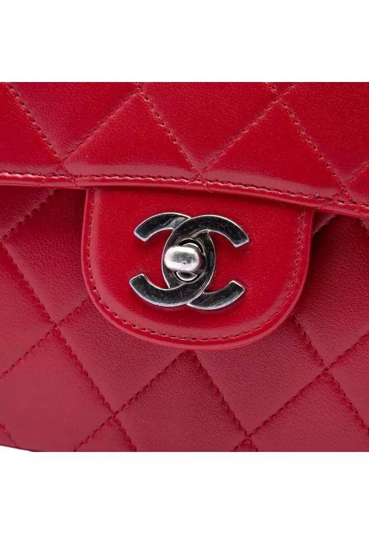 Pre-Loved Chanel Medium Quilted Lambskin Top Handle Bag
