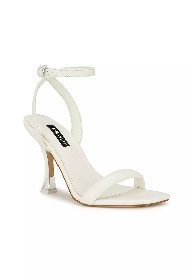 Buy Nine West Nyra Ankle Strap Dress Sandals Ivory 2024 Online