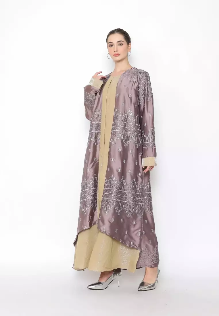Rinjanie Batik x Senorita - Gamis Ramadhani Bordir - Gamis Raya - Gamis bordir syar’i - Gamis Elegan - Embroidery Dress - PDEU - CT