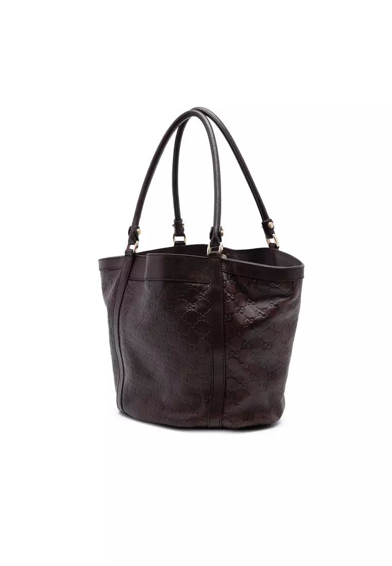 Pre-Loved Gucci Guccissima Abbey D Ring Tote