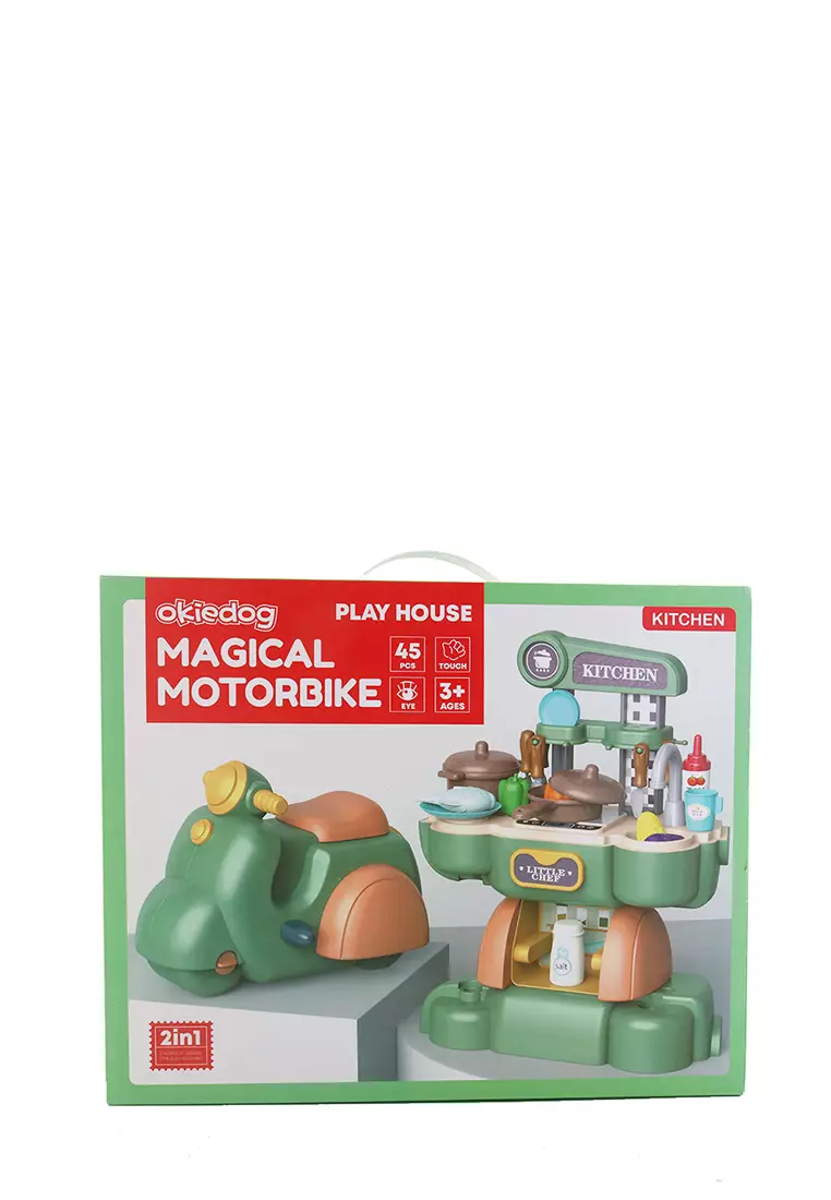 Okiedog Magical Motorbike Kitchen - Mainan playhouse Vespa anak