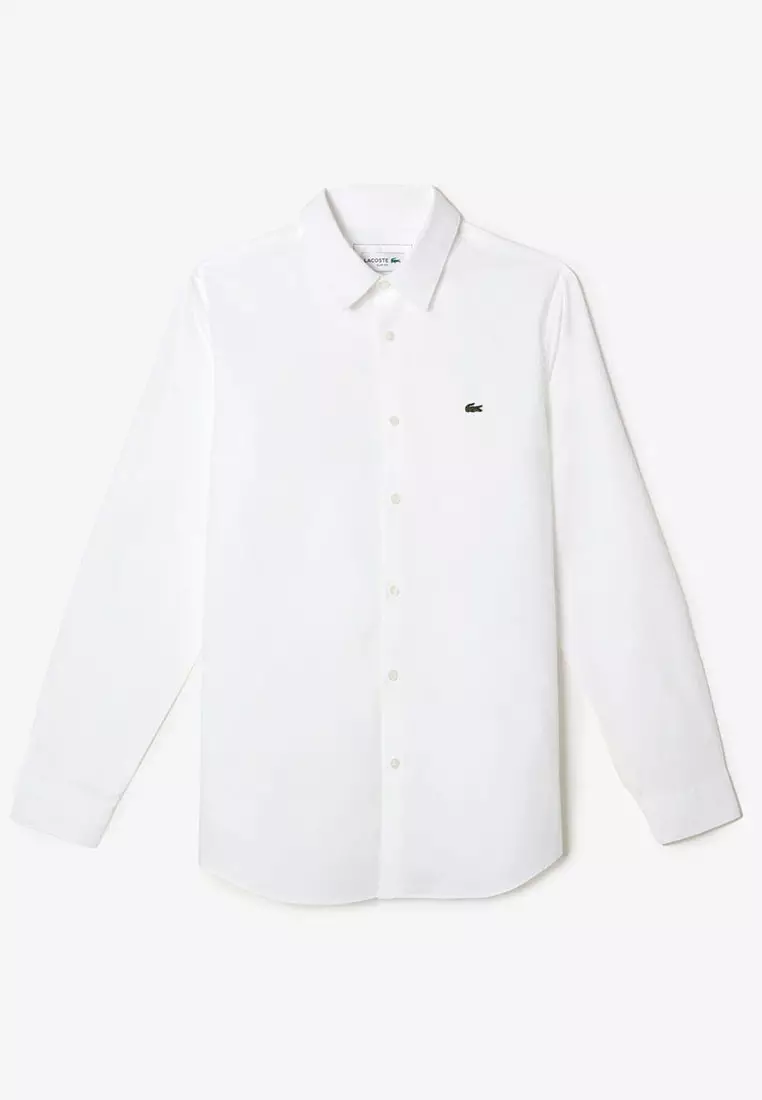 Buy Lacoste Men s Lacoste Slim Fit Stretch Poplin Shirt Online