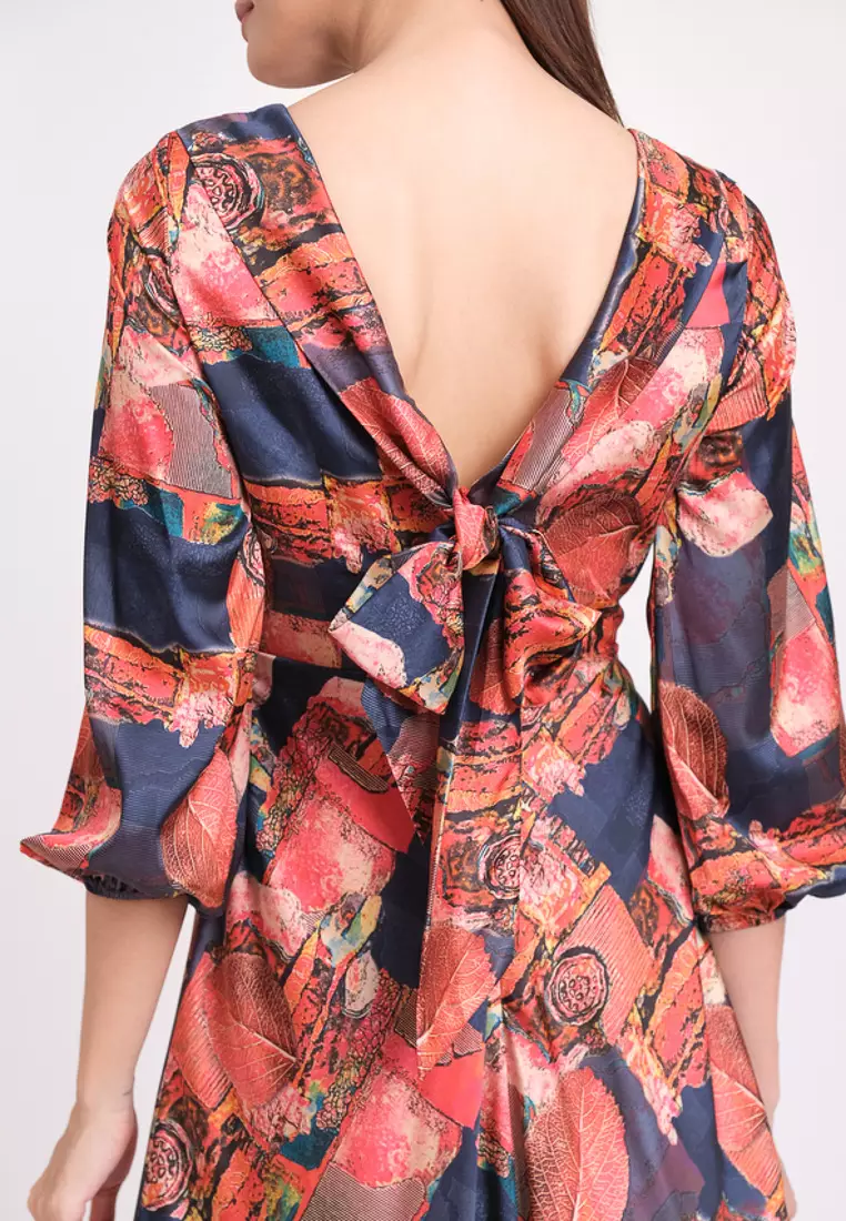 Brighter Day Midi Silk Dress