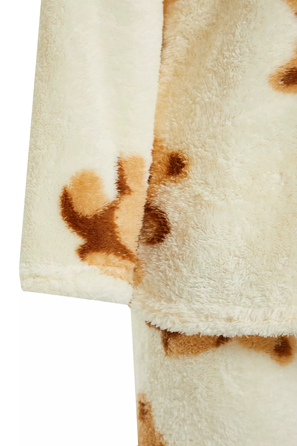 Ecru Multied Teddy Bear Wellsoft Winter Knitted Pajamas Set