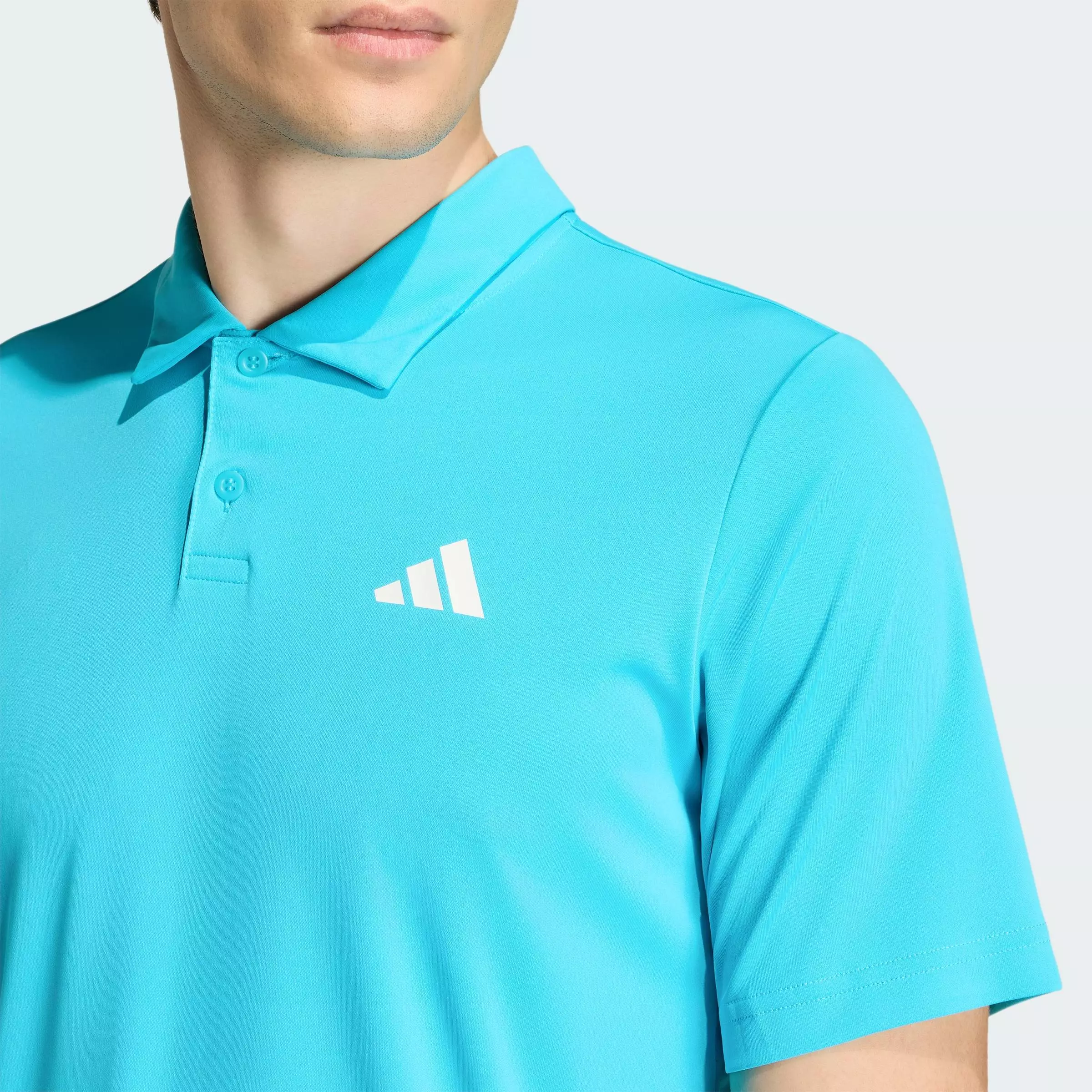 Tennis Club Tennis Polo Shirt Men Turquoise KB9712
