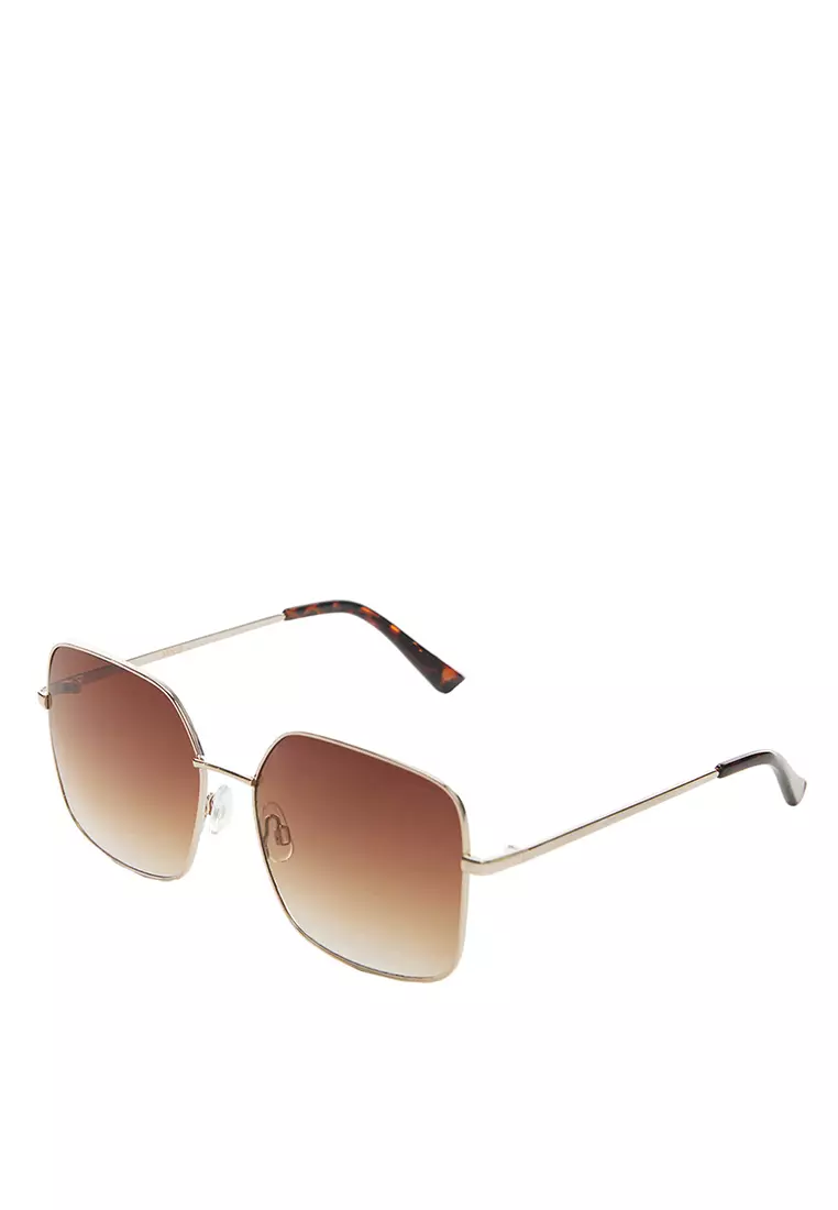 Buy Mango Square Metallic Frame Sunglasses 2024 Online ZALORA