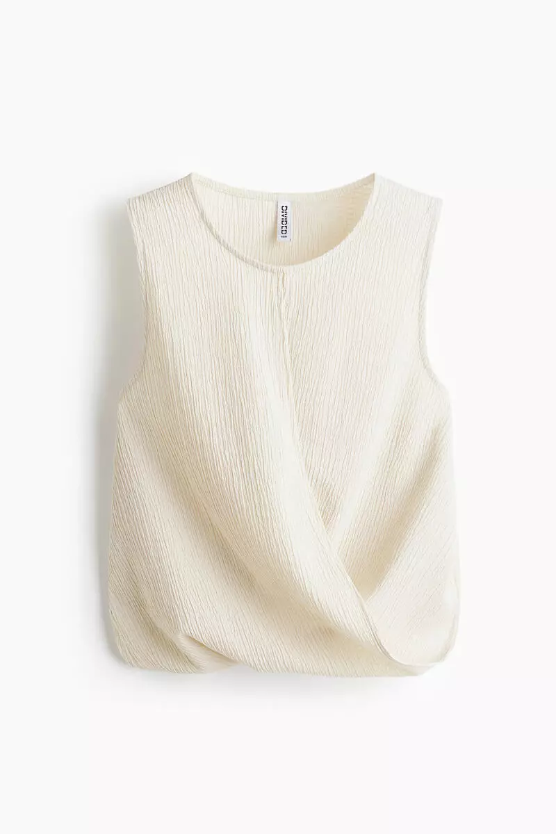 Buy H&M Asymmetric tie-detail top 2026 Online | ZALORA
