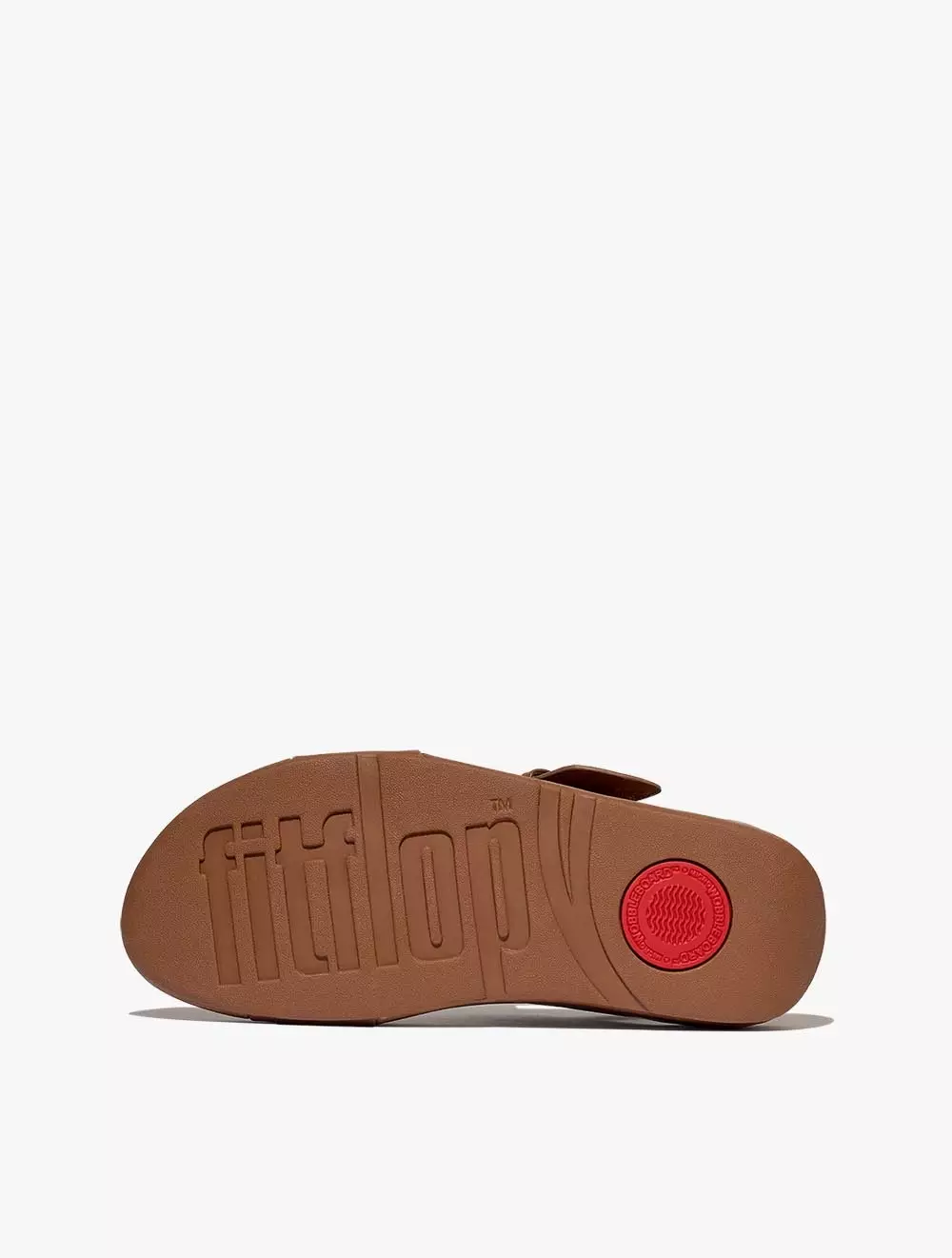 Fitflop Lulu Resin-Buckle Leather Back-Strap SandalsDeep Tan