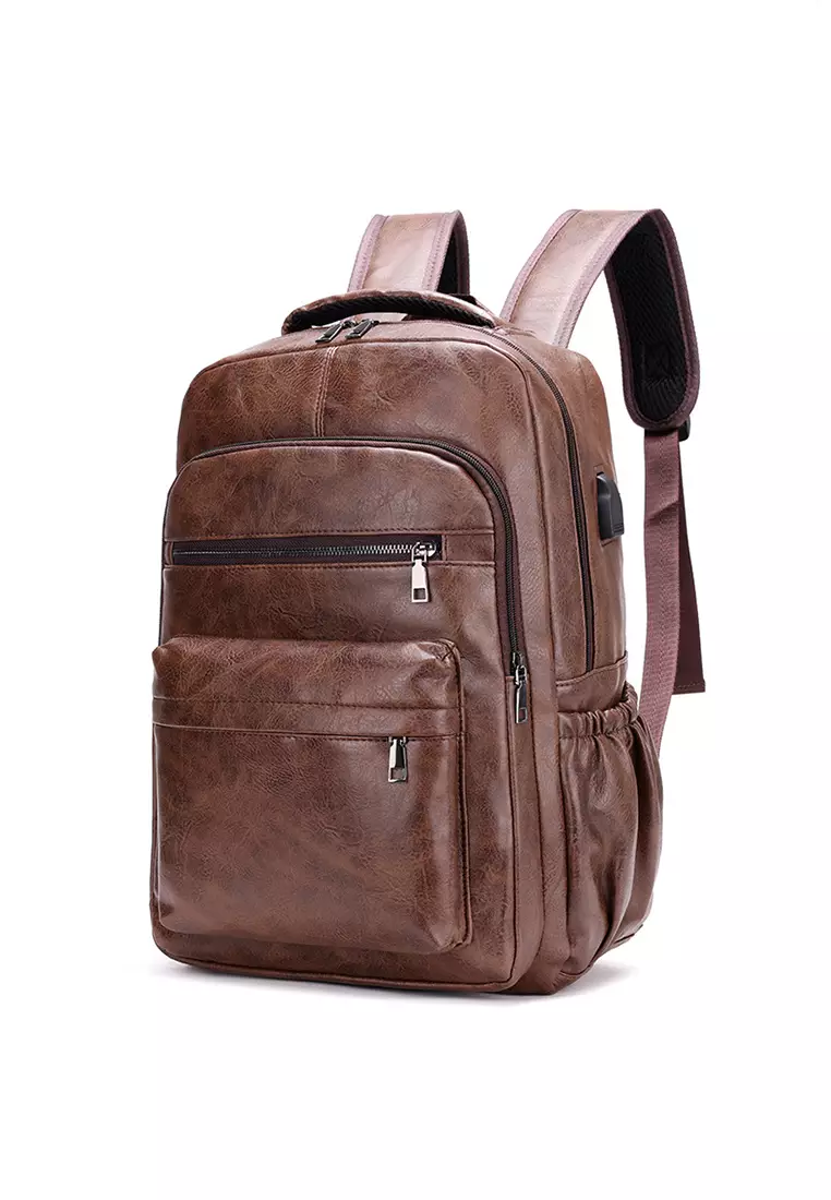 Buy AOKING Leather Travel Backpack 2023 Online | ZALORA Philippines