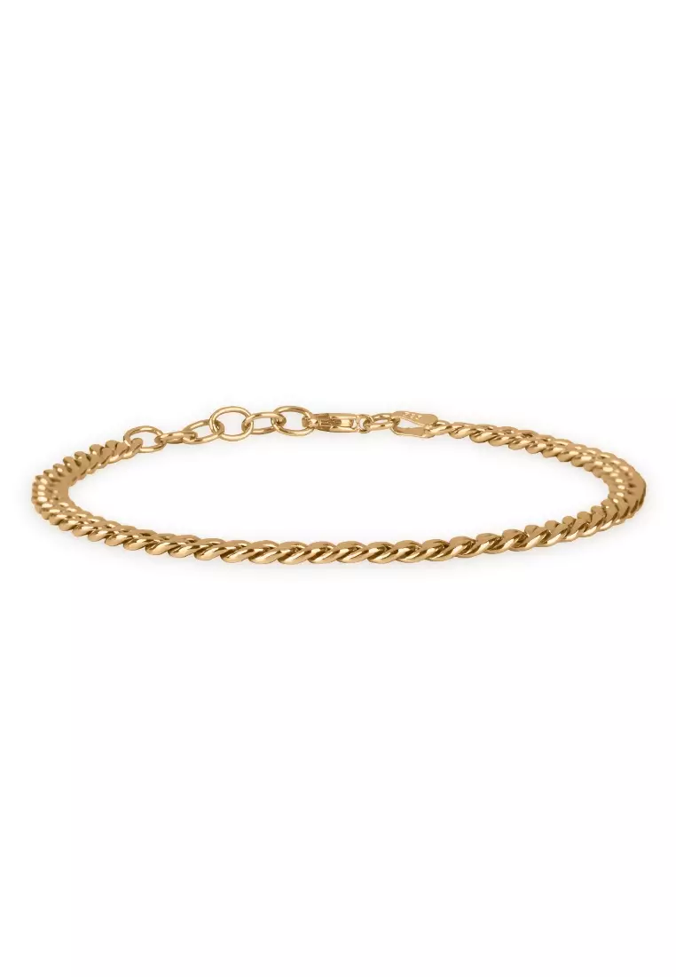 Curb Chain Bracelet 14k Gold 