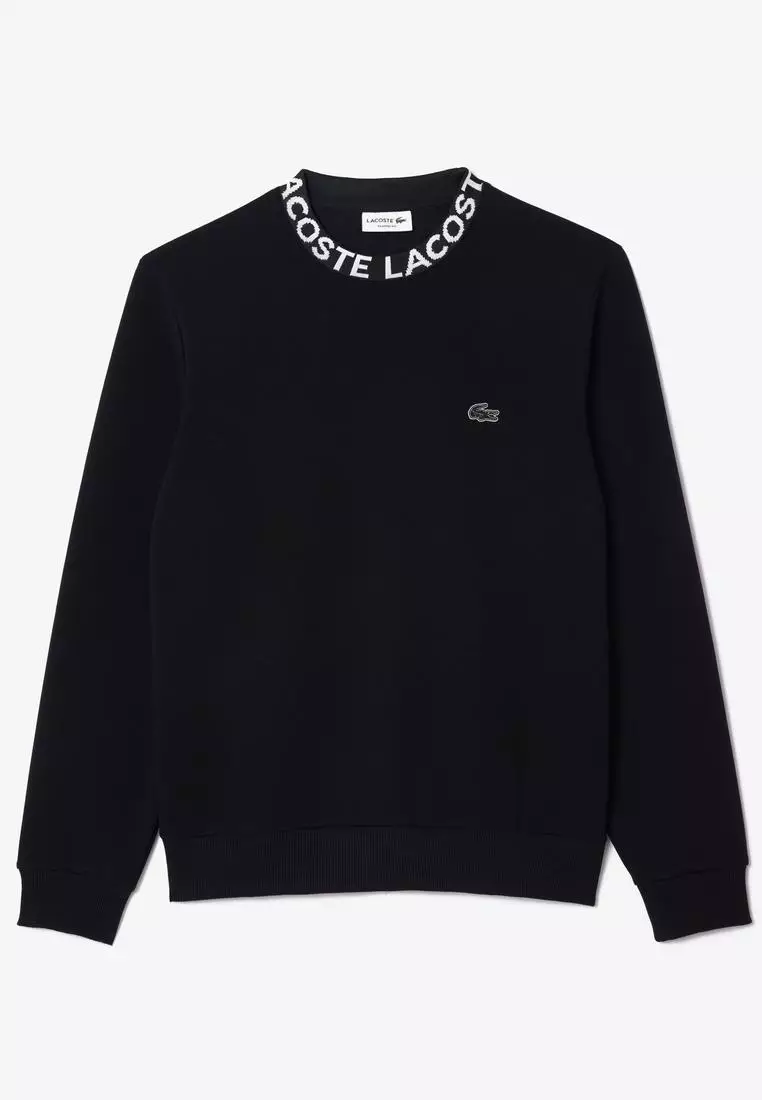 【LACOSTE】Logo Jacquard Collar Double Face 袖ロゴスウェット Buy Lacoste Logo Jacquard Collar Double Face Sweatshirt 2025