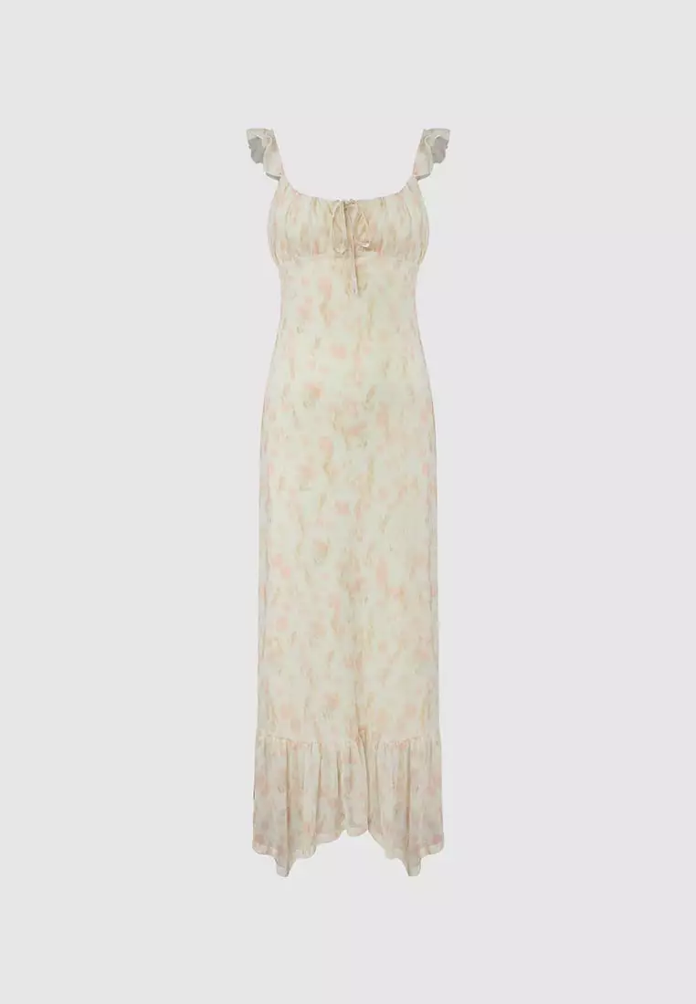 Floral A-Line Maxi Dresses