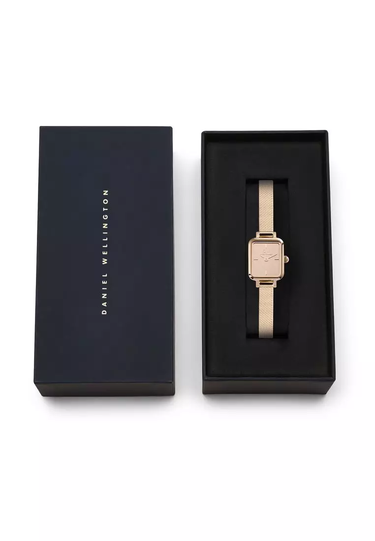 Quadro Mini Reflection Rose Gold - Women Watch stainless steel watch DW Official Authentic Original jam tanggan perempuan DW jam tangan