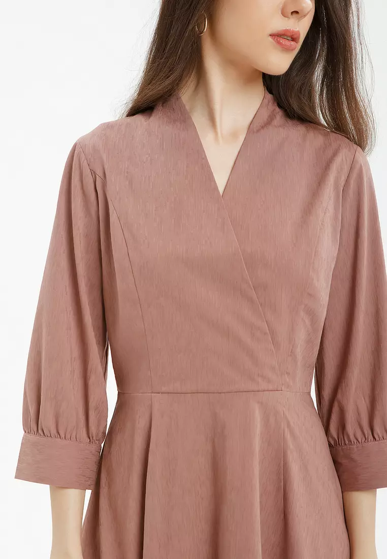 Minimal Dress Noyla Mahogany