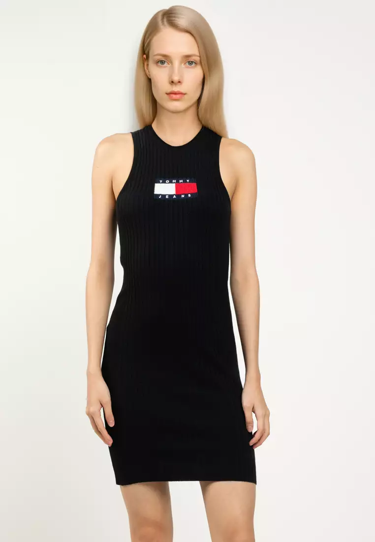 Womens Dresses Tommy Hilfiger Tank Dress Buy Tommy Hilfiger Flag Sweater  Mini Dress Tommy Jeans 2026 Online ZALORA