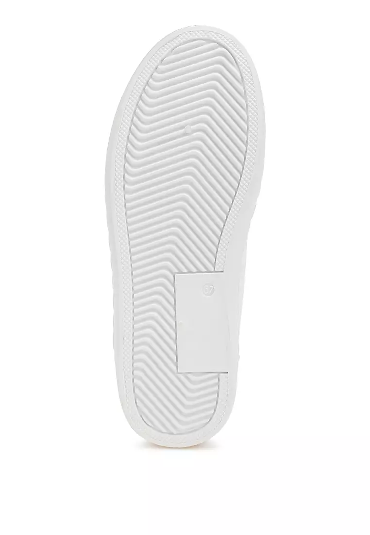 Star High Ankle Sneakers in White