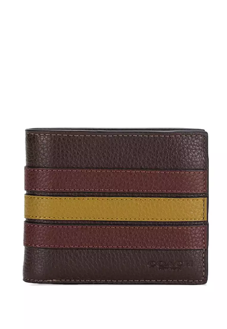 Buy Coach Coach 3 In 1 Wallet With Stripe Mahogany Multi 2024 Online   Coach 7512 7875623 1 