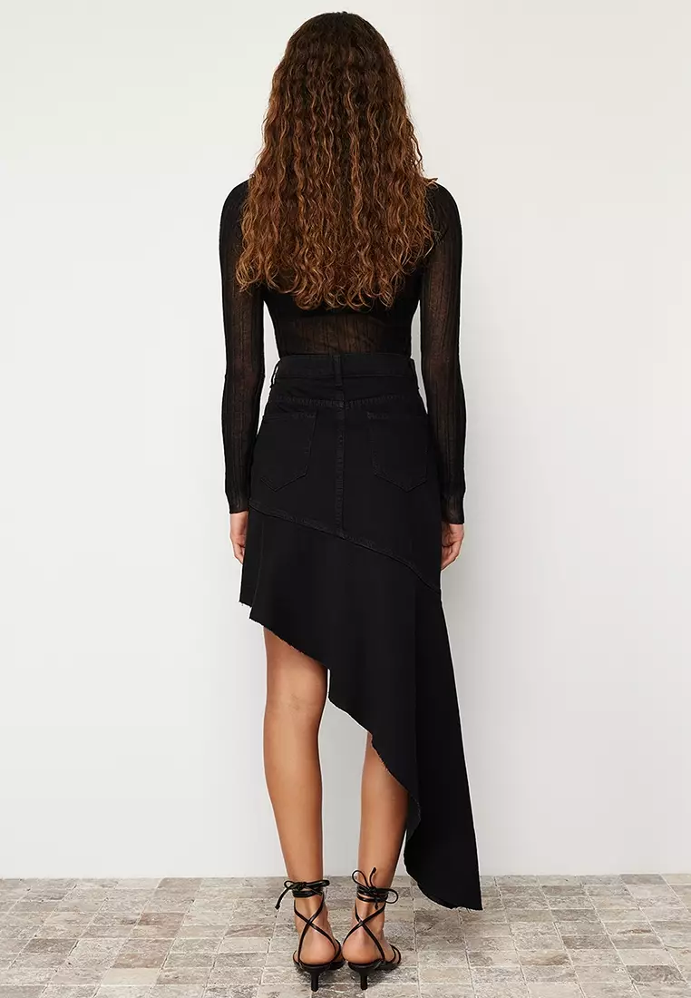 お値下げ！Machat Asymmetric Frill Skirt Kawaii - Midi Frill Underskirt (2022) by Axes Femme