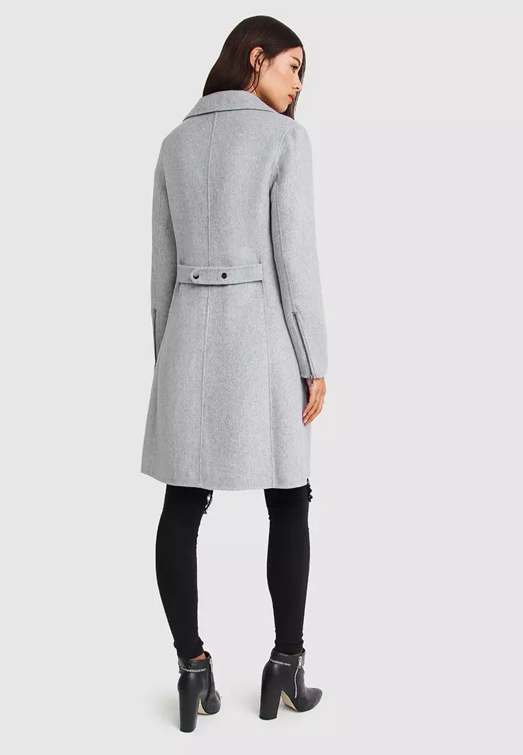 Buy Belle & Bloom Last Chance Wool Blend Moto Coat 2025