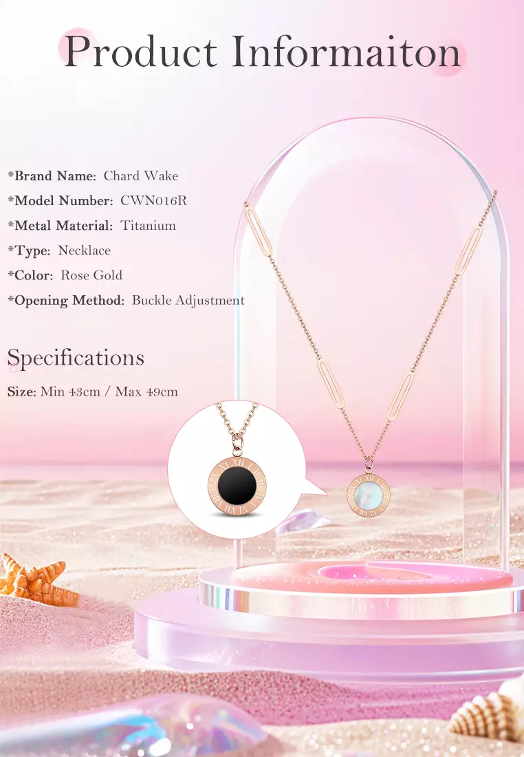 Kalung Wanita Titanium Asli Anti Karat Perhiasan Wanita Necklace