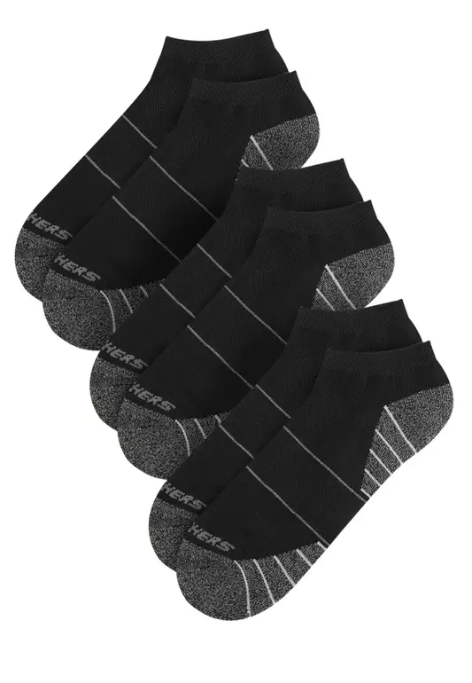 3Pk Mens Extended Terry Low Cut