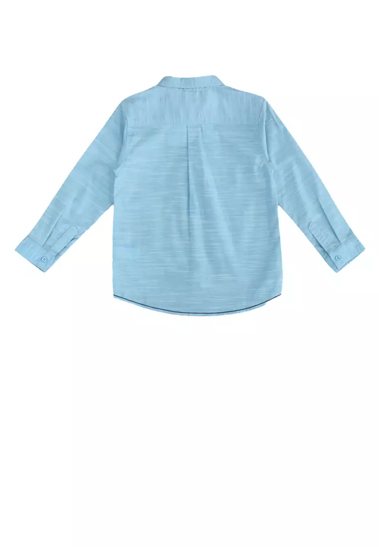Shirt/ Kemeja Anak Laki Biru/ Rodeo Junior Cool Style