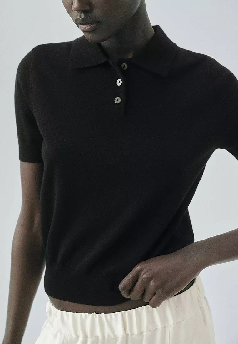 100% Wool Polo-Neck Sweater