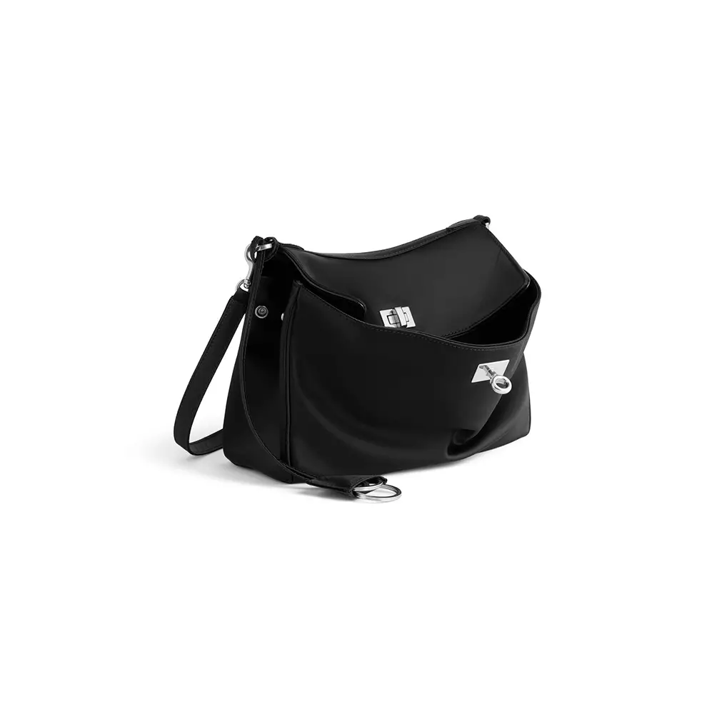 Rodeo Messenger Bag Small in Nylon Black