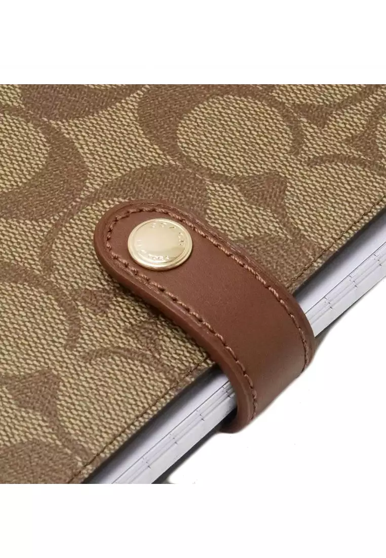 Buy Coach Coach Notebook In Signature Canvas Brown 2023 Online
