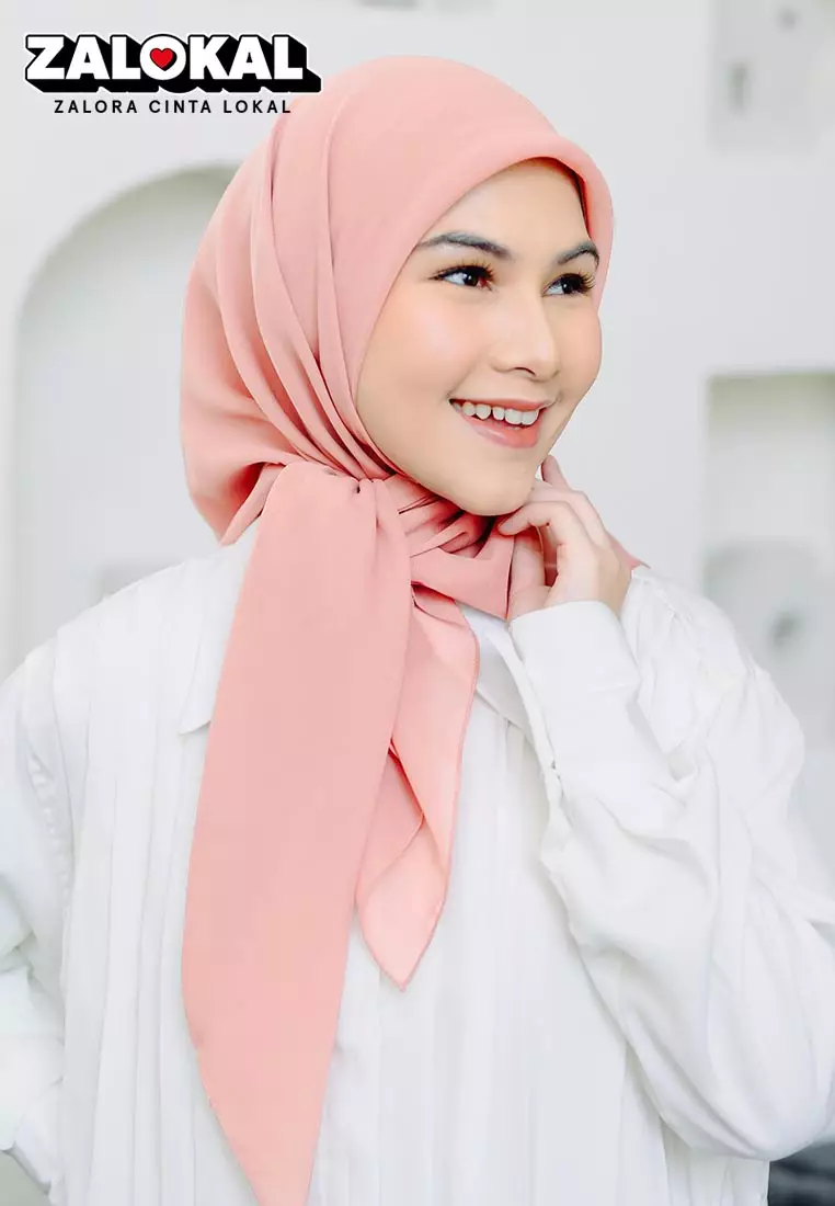 Polly Cotton (Hijab Segiempat Bella Square) Salem